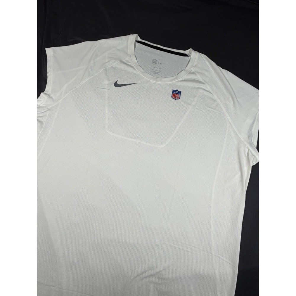 Nike NFL On Field Player Issued Dri-Fit 1/2 Sleeve Shirt CW6305-100 Men Size 4XL